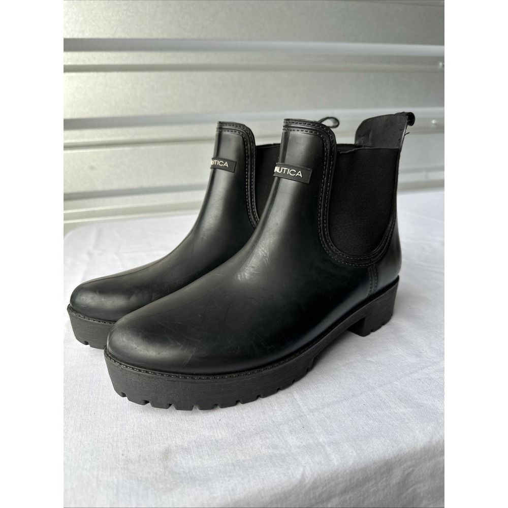 Nautica Ankle Rain Snow Chelsea Boot Winter Waterproof Bootie Women's Size 10